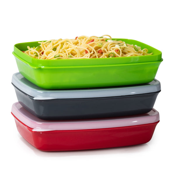 Meal Seal Containers / Rectangle - Set of 3