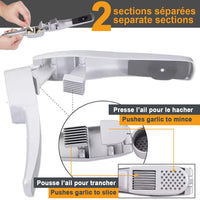 RBrands 2 in 1 Garlic Press & Slicer